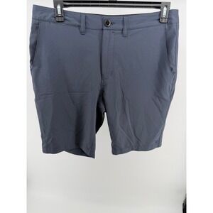 7 Diamonds Momentum Performance Shorts Mens 34 Gray Blue Golf Activewear Stretch